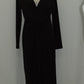 Thalia Sodi Long-Sleeve High-Low Maxi Dress Deep Black S