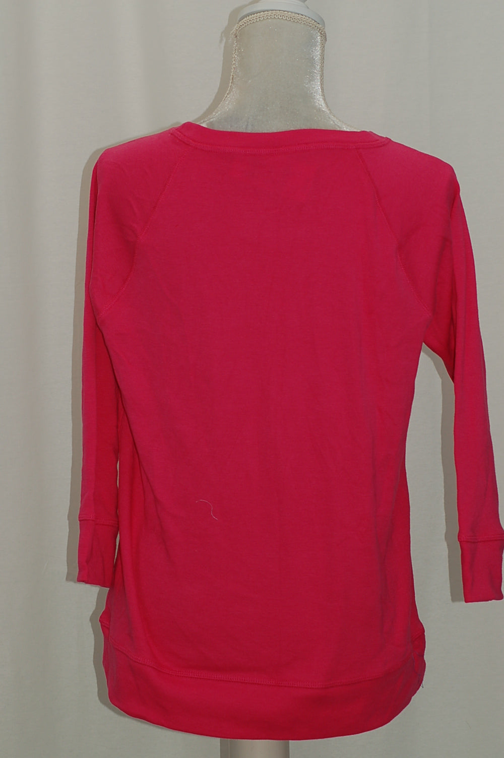 Karen Scott Petite 34-Sleeve Sweatshirt, Peony Coral PXL