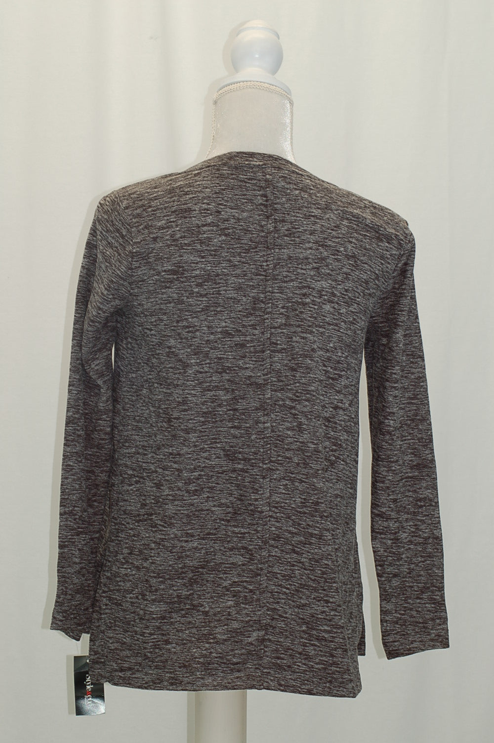 Style & Co. Petite Space-Dyed Sweater (Grey, PM)