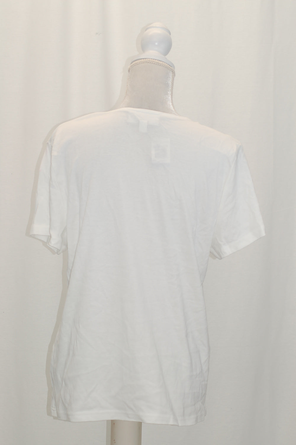 Karen Scott Petite Scoop-Neck T-Shirt, Bright White PXL