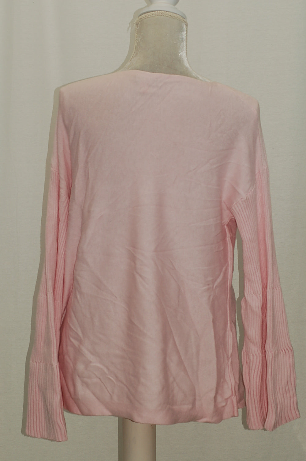 VINCE CAMUTO Womens Knit Ribbed Pullover Sweater Pink L