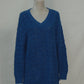 STYLE & CO Sweater Pointelle Tunic Med Blue XL