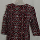 CHARTER CLUB COTTON ANIMAL-PRINT TOP NEW RED AMORE PL