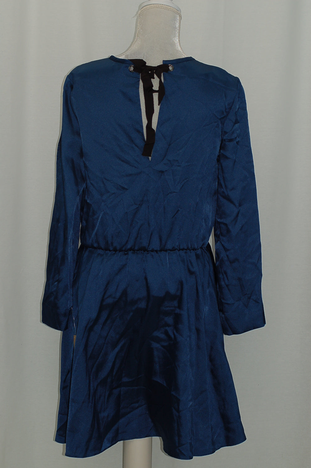 RACHEL Rachel Roy Julia Split-Sleeve Blouson Dress Teal Blue M