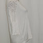 Style Co Crocheted High-Low Top Winter White Medium