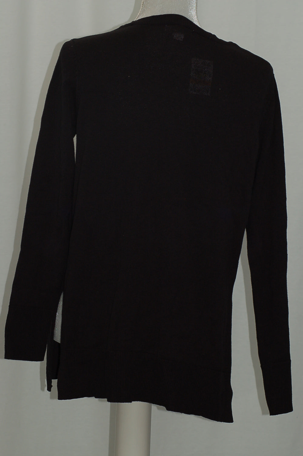 Style Co Long-Sleeve Crew-Neck Sweater Deep Black S