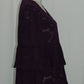 Style Co Burnout Tiered Top Dark Grape M