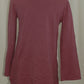 Style Co Lace-Up Tunic Sweater Tender Mauve S