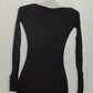 INC International Concepts Petite Ribbed Sweater Black PXS