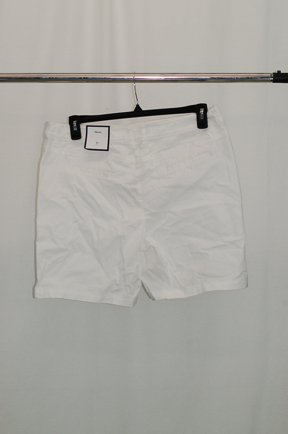 Charter Club Mid-Rise Twill Shorts Bright White 12