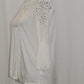 Style Co Crocheted High-Low Top Winter White Medium