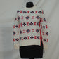 Charter Club Sweater Snowflake Stripe Mock Natural PS