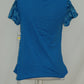 Style & Co Scoop Neck Tee  Floral Center Blue PS