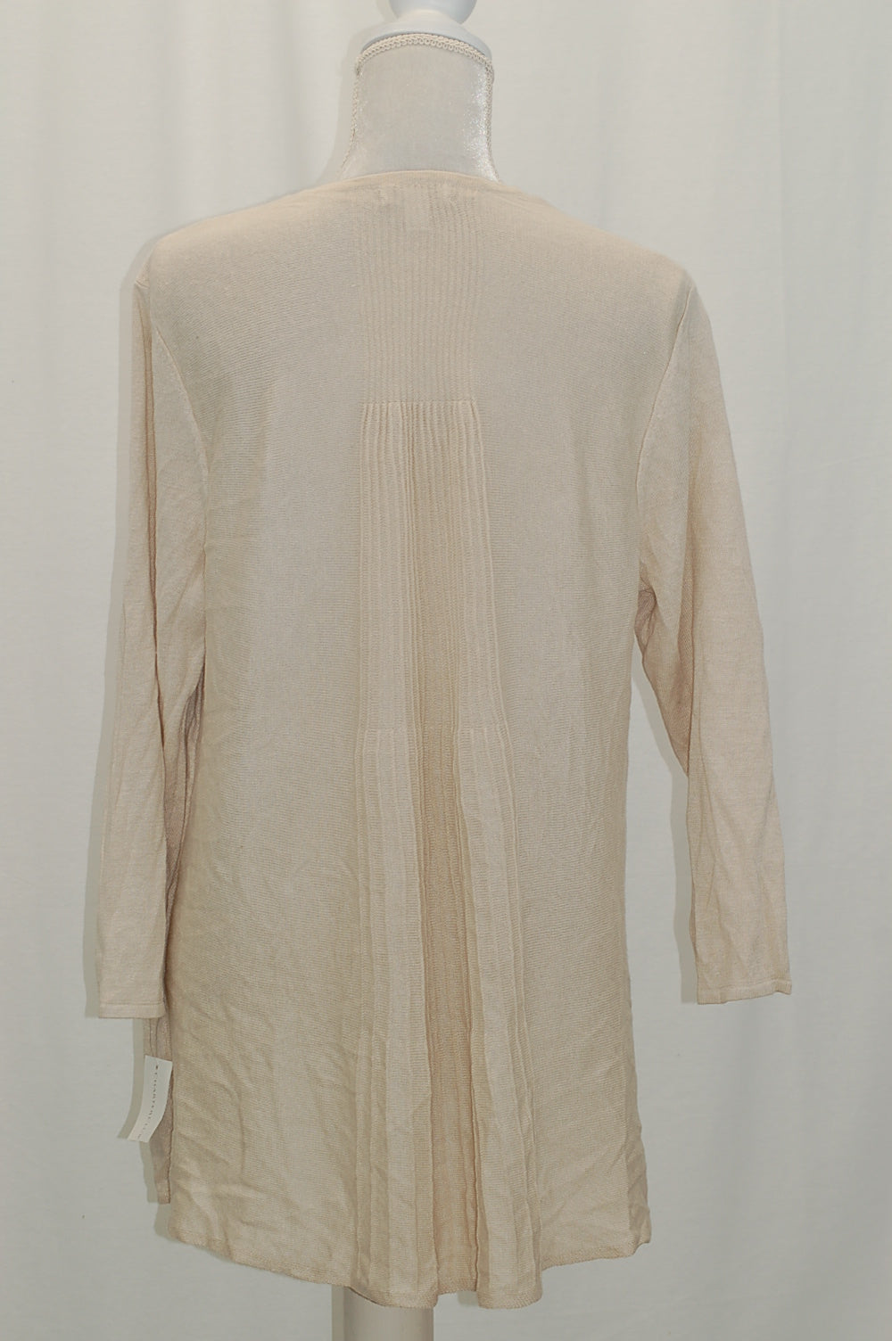 Charter Club Open-Front Cardigan Sand XL