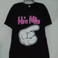 ALSTYLE CREWNECK HE'S MINE TSHIRT BLACK COMBO L -NEW WITHOUT TAG 10230