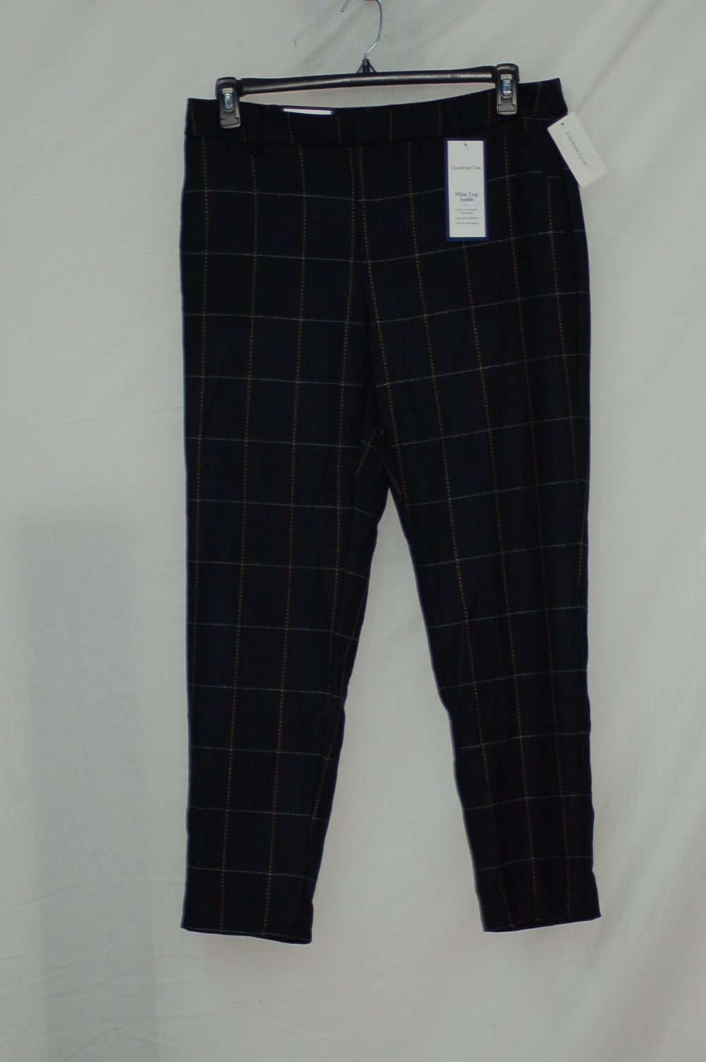 Charter Club Printed Ankle Pants Intrepid Blue Combo 12