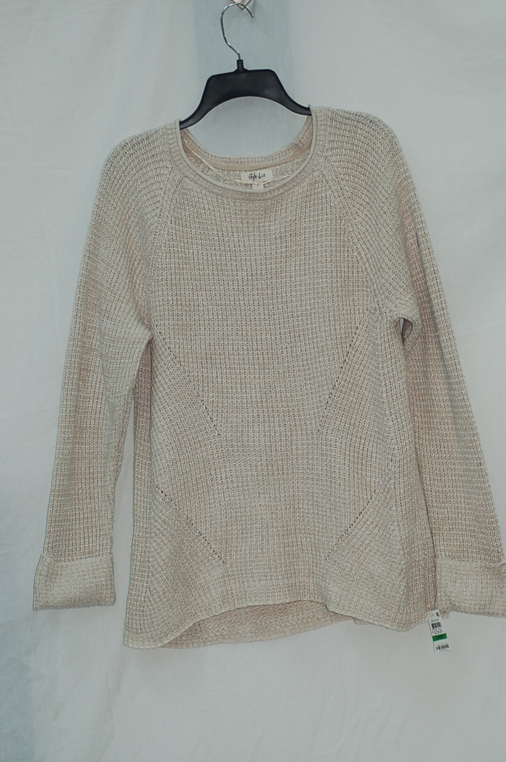 Style Co Scoop-Neck Marled Sweater Hammockwinter L