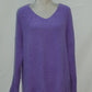 STYLE & CO Sweater Vneck Cozy Pullover Light Purple S