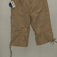 Karen Scott Belted Tie-Hem Skimmers Almond Khaki 10