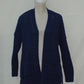 STYLE & CO Sweater Chenille Openfront Cardigan Dark Blue XS