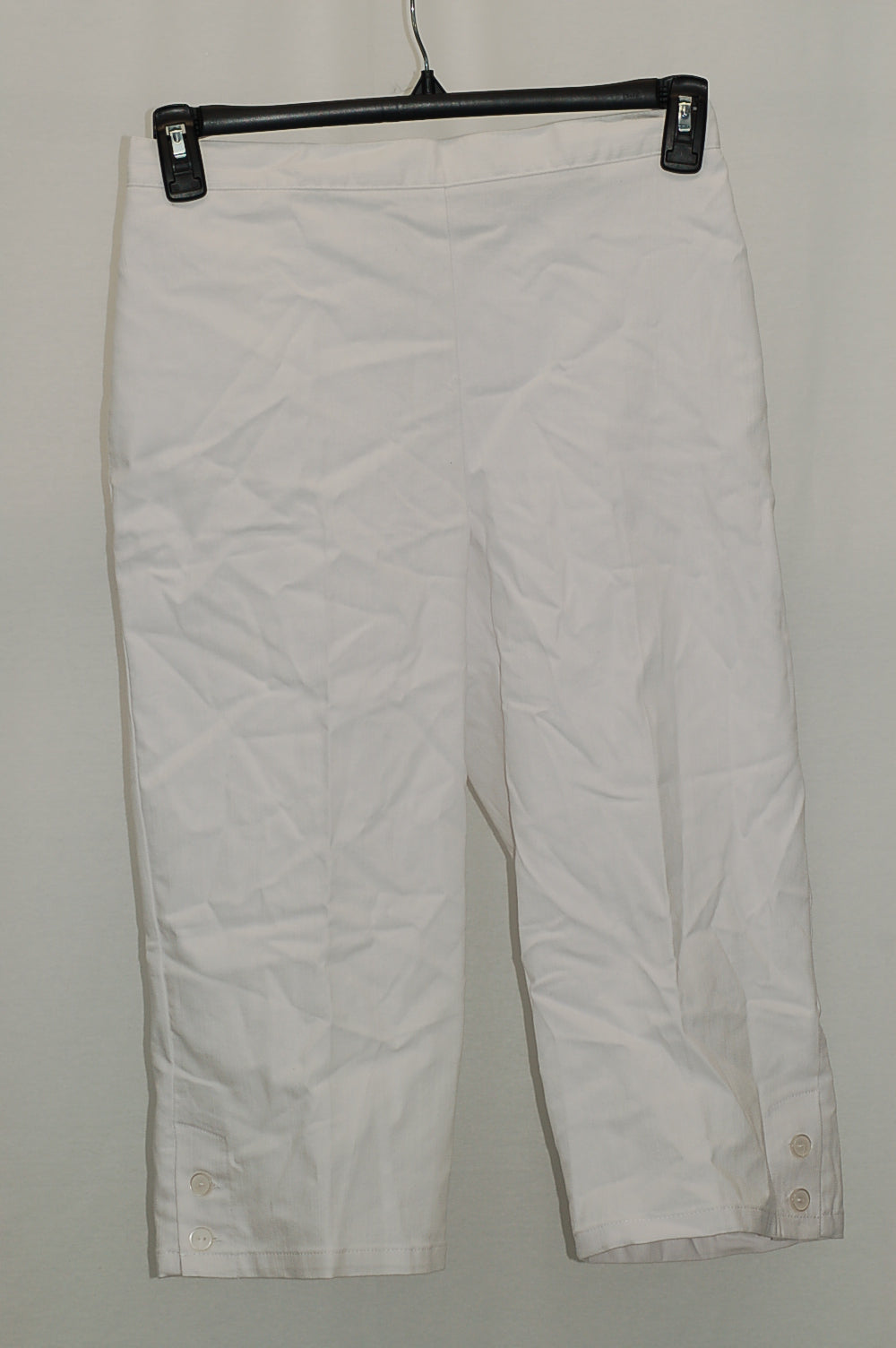 Alfred Dunner Pull-On Capri Pants White 8