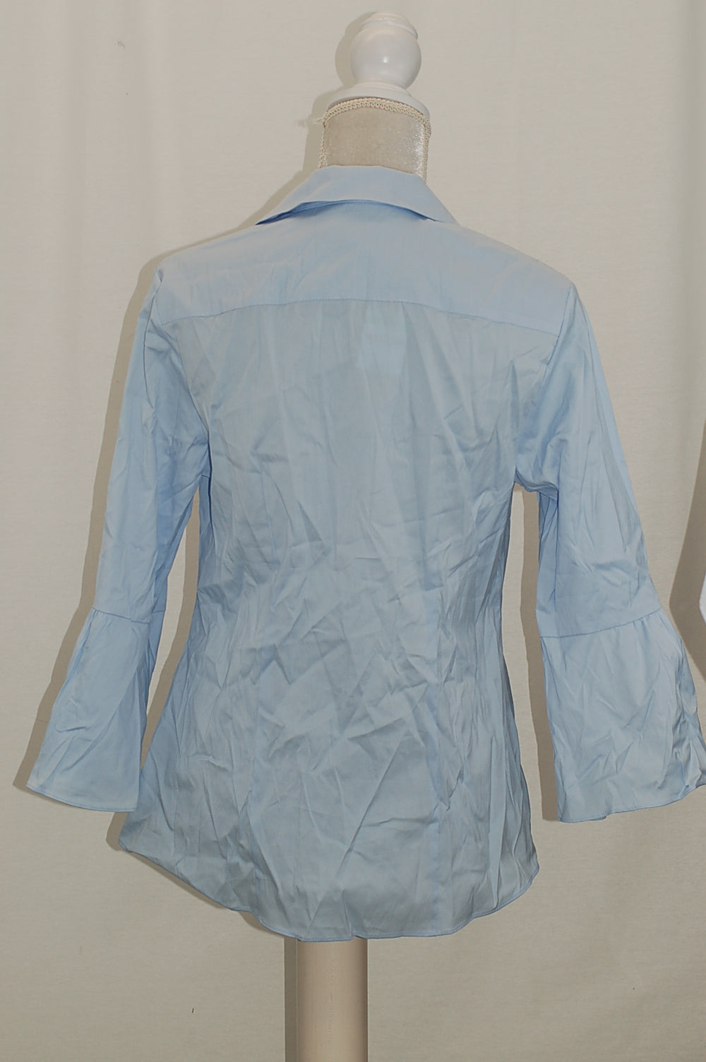 Charter Club Cotton Bell-Sleeve Shirt Blue Allure 8