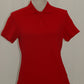 Karen Scott Petite Pique Cotton Polo Shir New Red Amore PS