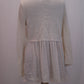 Style & Co. Womens Petites Knit U-Neck Pullover Sweater Ivory PM