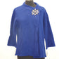JM Collection Petite Embellished Asymmetrica Bright Sapphire PM