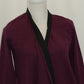 Charter Club Open-Front Cardigan Damask Plum M