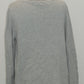 Style Co Embroidered Cotton Sweater Light Grey Combo M