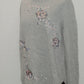 Style Co Embroidered Cotton Sweater Light Grey Combo XL