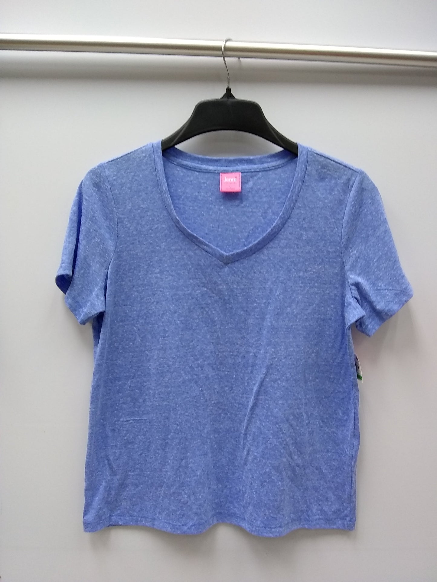 Jenni V-Neck Pajama T-Shirt Light Blue L