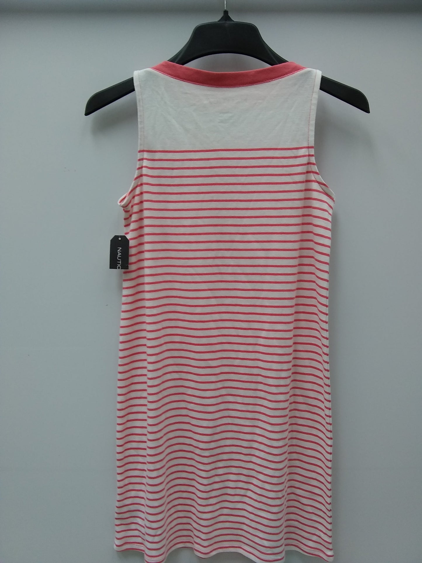 Nautica Striped Knit Sleepshirt Peach Stripe XS