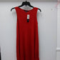 One Clothing Juniors Sleeveless A-Line Swing Dress Red XS