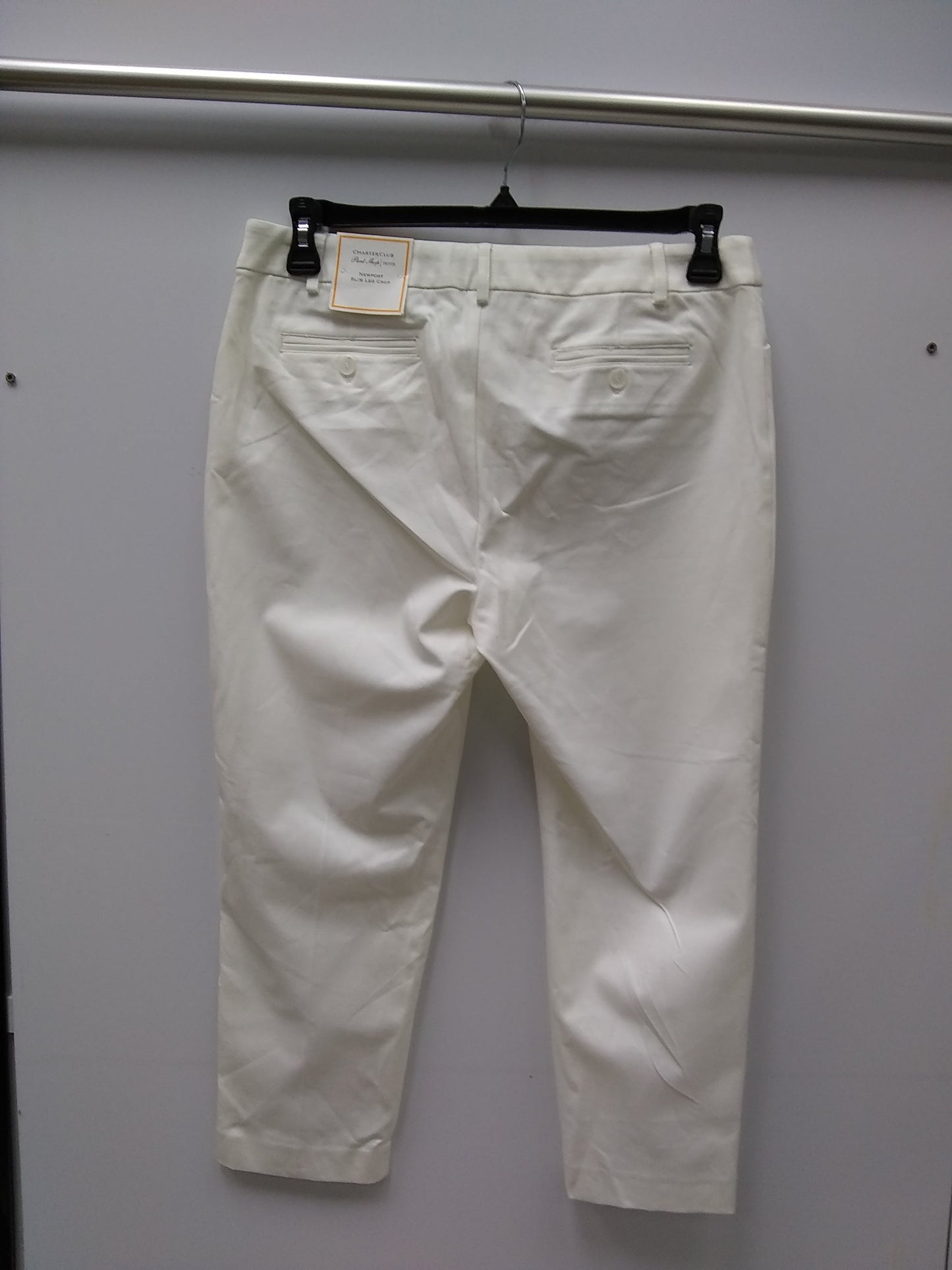 Charter Club Petite Cropped Pants Bright White 10P