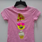 Girls' Emoji Icon Graphic Short Sleeve T-Shirt Pink S