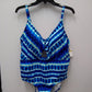 CLEANWATER PLUS ONE PIECE OPEN BACK SWIMSUIT BLUE CMB 16W