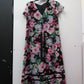 WHO WHAT WEAR WOMEN'S SHORT SLEEVE FLORAL DRESS, MULTI COLOR, SIZE XS