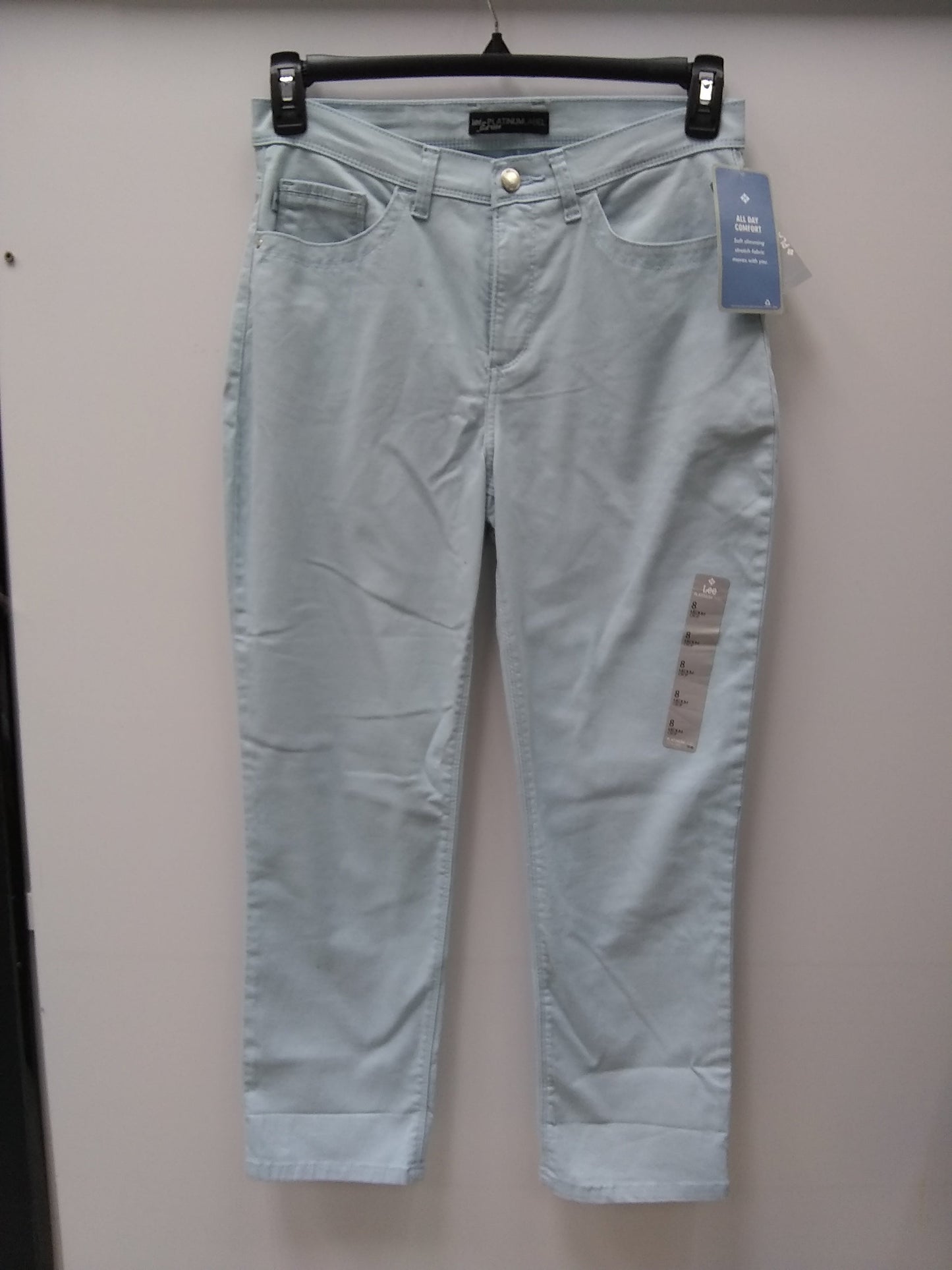 Lee Platinum Cameron Cropped Jeans Waterfall 8