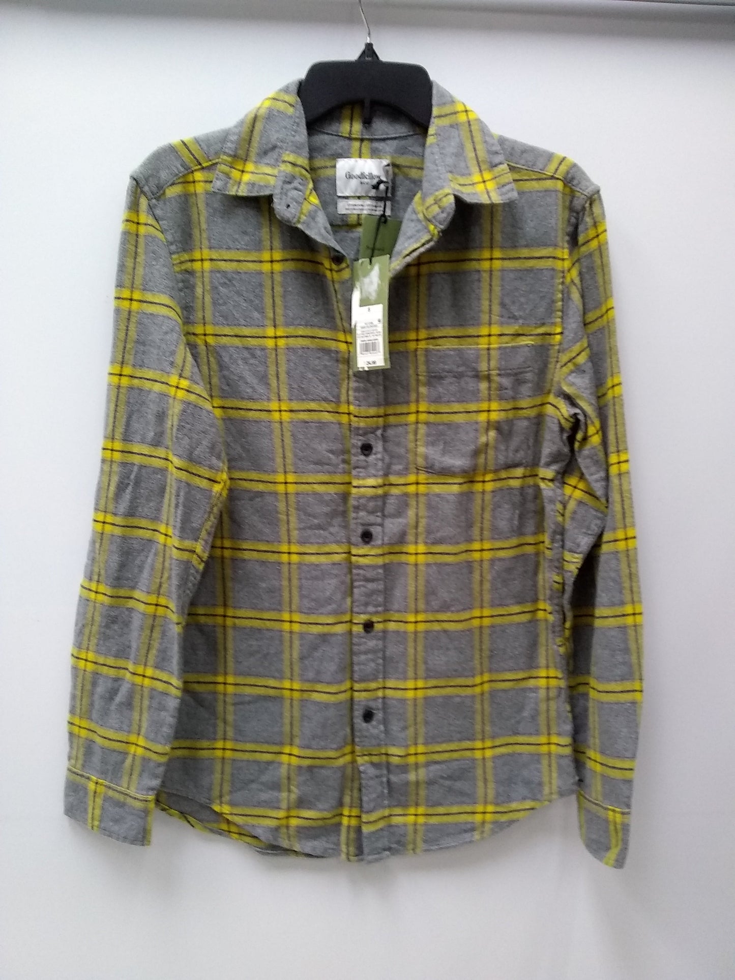 Goodfellow & Co. Long Sleeve Button-Down Shirt Squash Yellow S