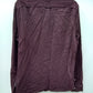 Goodfellow & Co. Long Sleeve Knit Utility Button-Down Shirt Burgundy SMALL