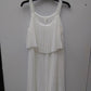 NY Collection Pleated Popover Dress Bright White L