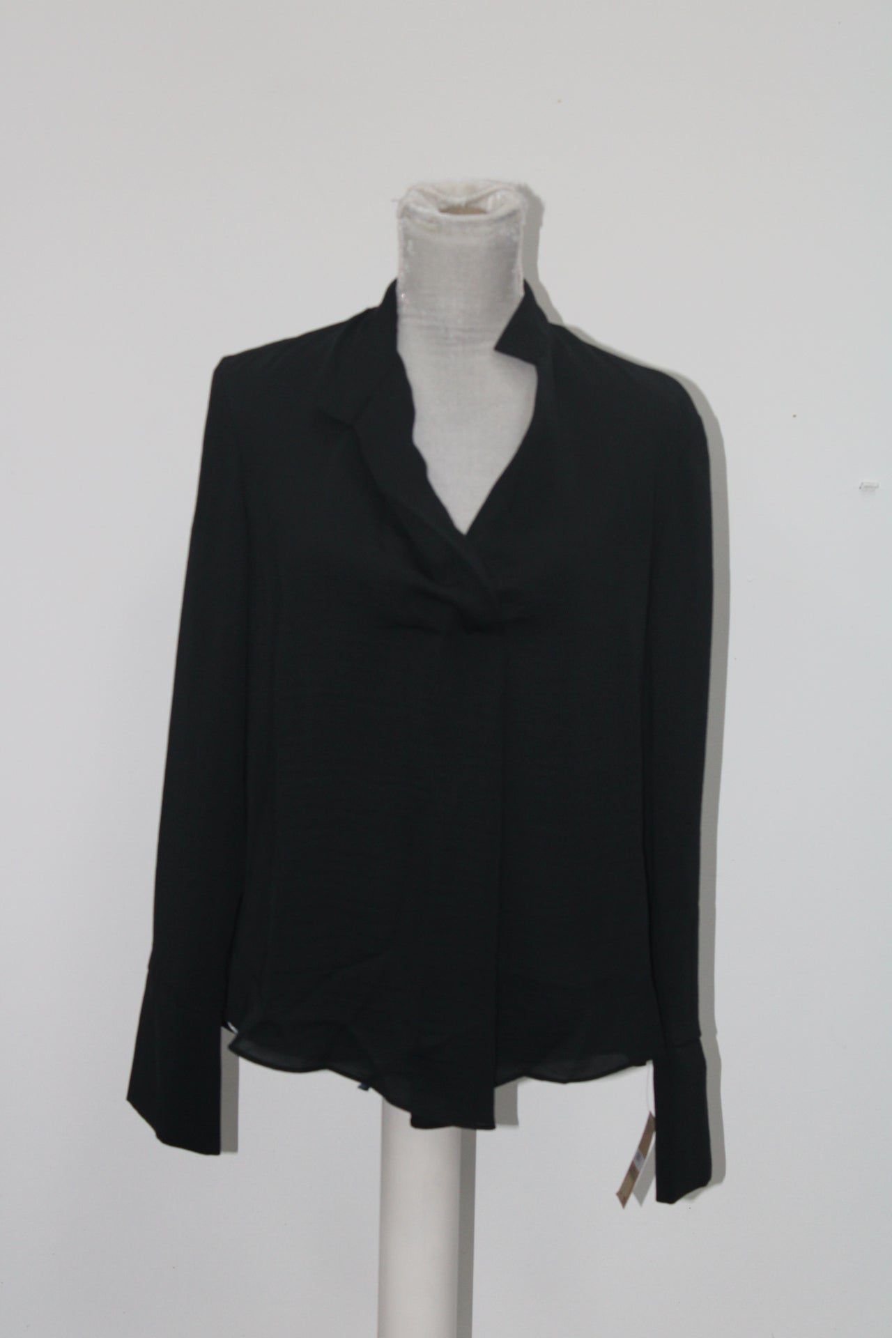 RACHEL Rachel Roy Bell-Sleeve Blouse Black 12