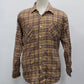 Habad Men's Flannel Shirt Brown M Pre-Owned