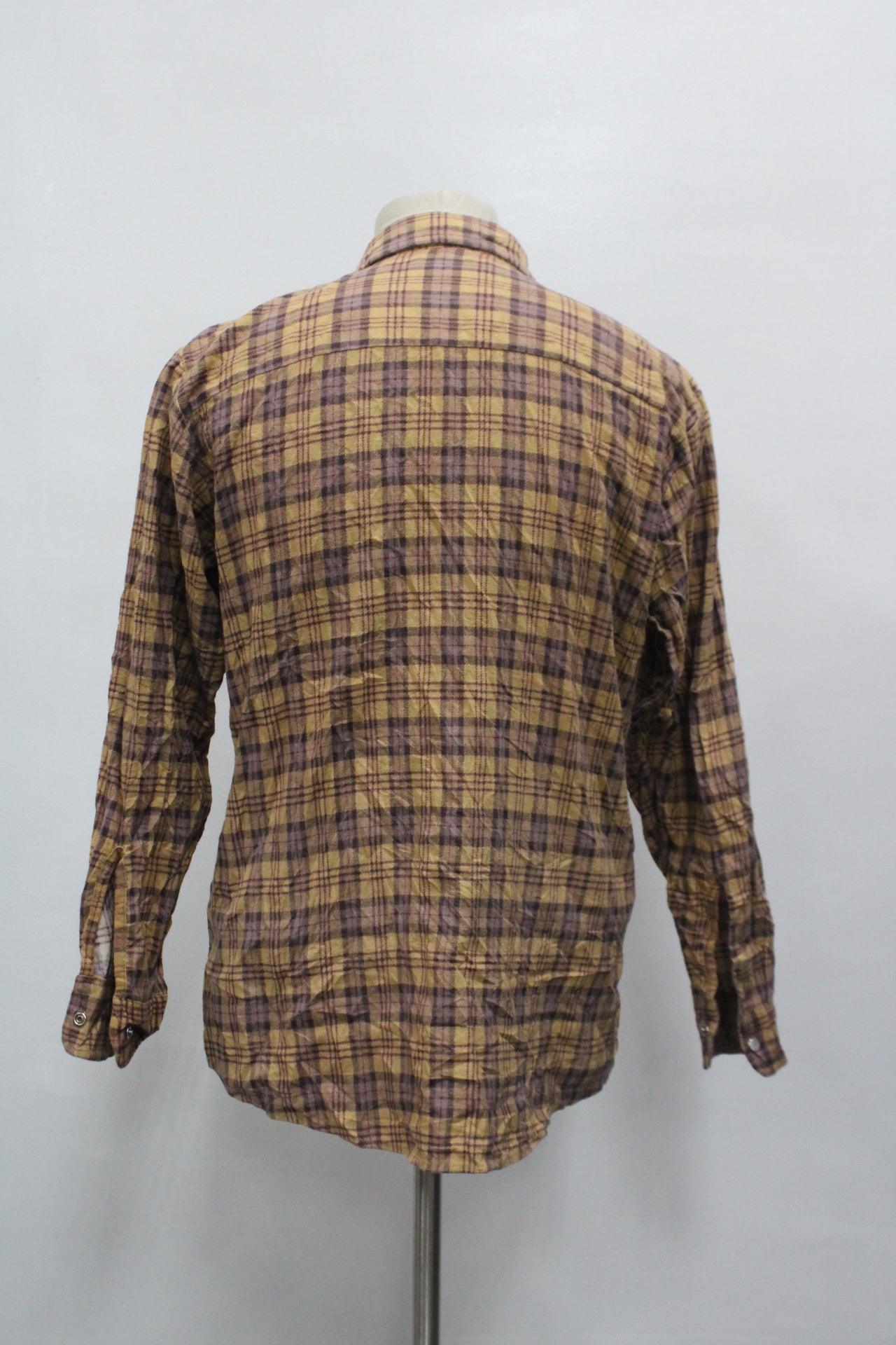 Habad Men's Flannel Shirt Brown M Pre-Owned