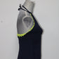 Anne Cole Block Party High-Neck Tankini Navy XSMALL - NEW WITHOUT TAG 11452