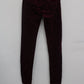 Adriano Goldschmied Women's Farrah High Rise Skinny Velvet Pants RED 25