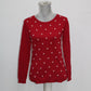 Charter Club Petite Embellished Sweater New Red Amore PS