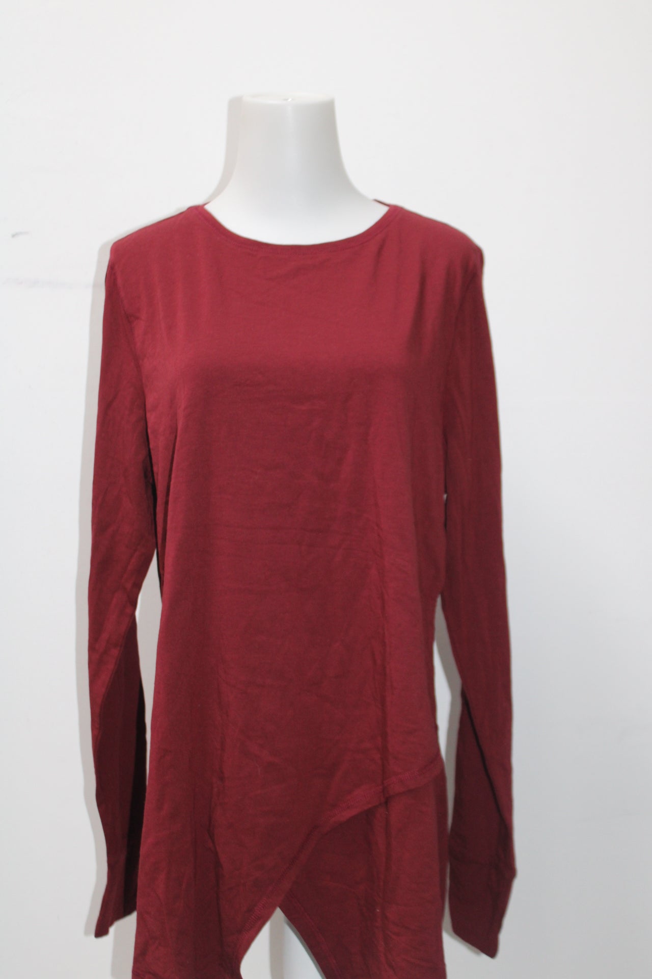 Any Body Women's Top Burgundy L Pre-Owned